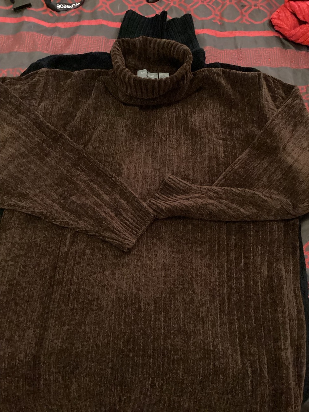 Men's Brown Turtleneck Sweater - Unbranded